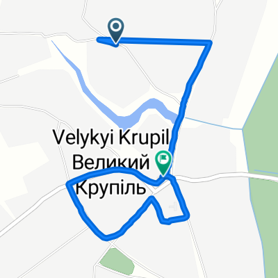 Route to С-100107, Velykyi Krupil'
