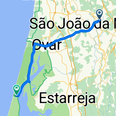 De Rua do Parrinho 165, São João da Madeira a Avenida Hintze Ribeiro 39, Torreira