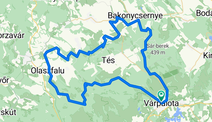 Tavaszköszöntő túra hosszú+ pályaterv.