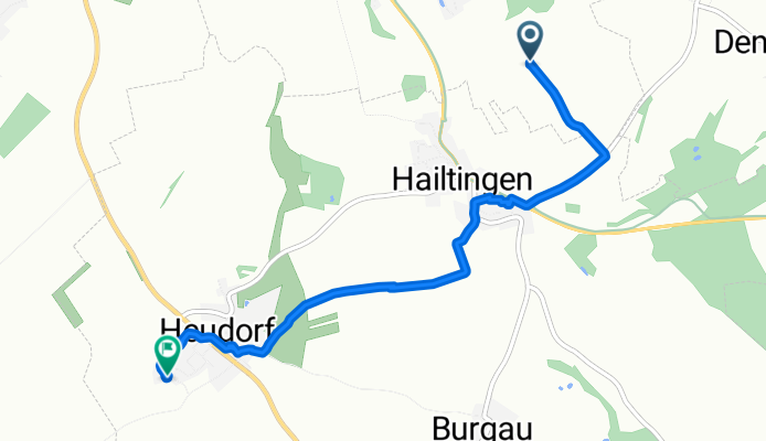 Unnamed Road, Unlingen nach Turmstraße 28, Dürmentingen