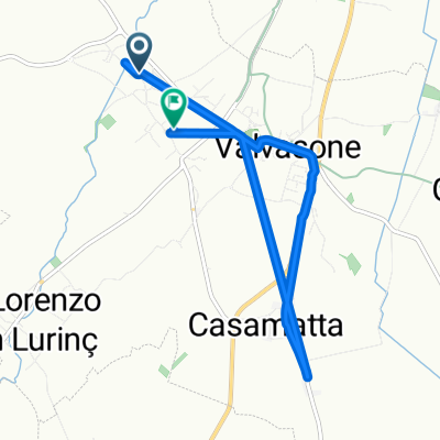Da Via Alpi 24, Valvasone Arzene a Via della Villa 39, Valvasone Arzene