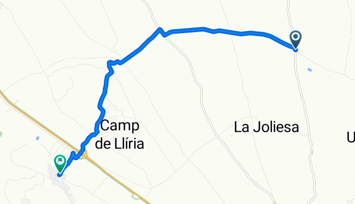 De CV-3380, Llíria a Calle Higueruelas, 2, Domeño