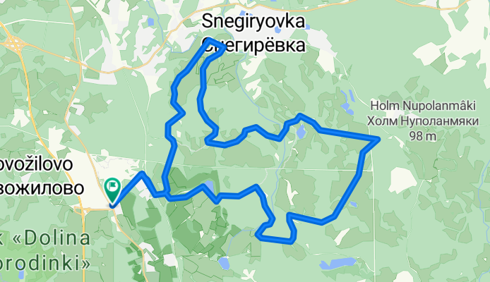 От Поворот на Новожилово до Поворот на Новожилово