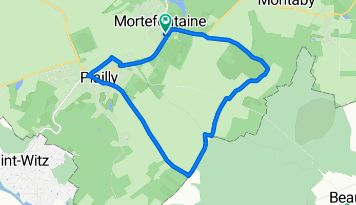 De 24 Rue Gérard de Nerval, Mortefontaine à 7 Rue de la Pépinière, Mortefontaine