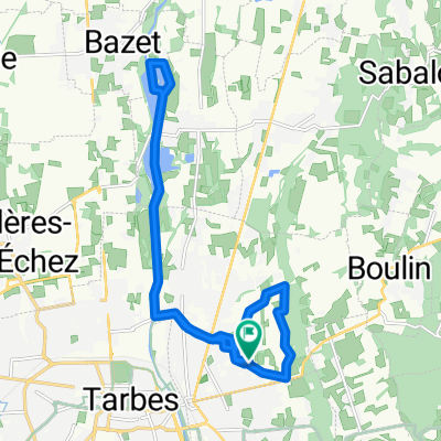 De Avenue de la Chartreuse 55, Aureilhan à Rue des Peupliers 8, Aureilhan