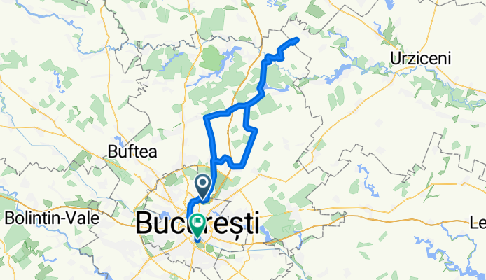 Bucuresti - Dimieni - Caciulati - Moara Vlasiei - Lipia - Merii Petchii - Moara Vlasiei - Dascalu - Tunari - Bucuresti