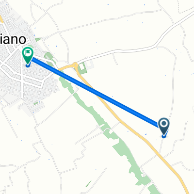 Da Strada Comunale Neviano Collepasso, Neviano a Via 28 Ottobre 52, Neviano
