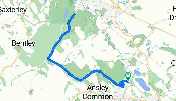 Hennessy House, Cemetery Lane, Nuneaton to Hennessy House, Cemetery Lane, Nuneaton