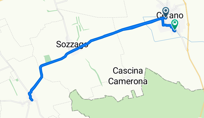 Da Via Madonnina 1–9, Cerano a Via Leonardo da Vinci 4, Cerano