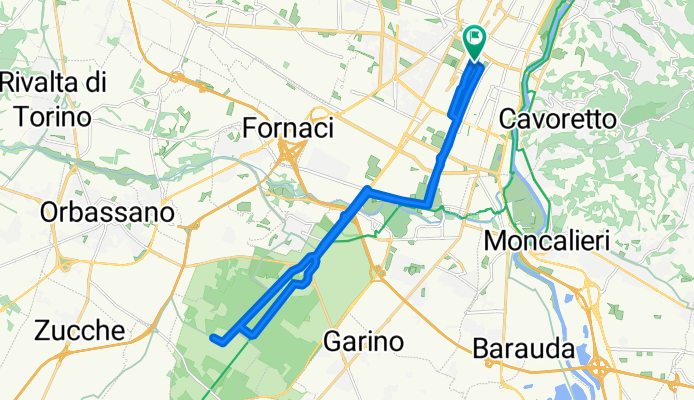 Da Via Vincenzo Steffenone 6/C–10, Torino a Via Pasquale Galluppi 12/C, Torino