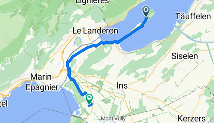 St. Petersinsel Nord, Erlach nach Schulhaus 316, Gampelen