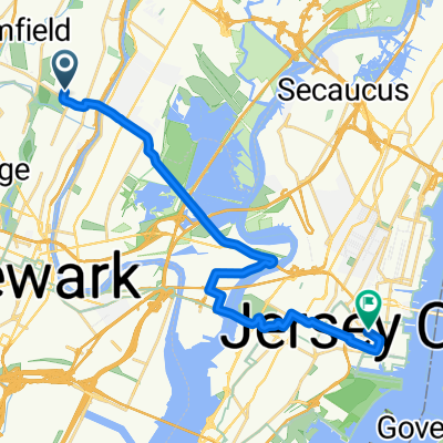 58 Cedar Hill Ave, Belleville to 220 Newark Ave, Jersey City
