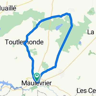 De Rue Sainte-Catherine 2B, Maulevrier à Rue Joseph Devanne 6, Maulevrier