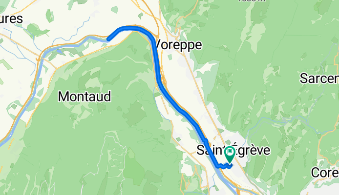 De Rue du Pont Noir 27, Saint-Egrève à Rue Paviot 44B, Saint-Egrève