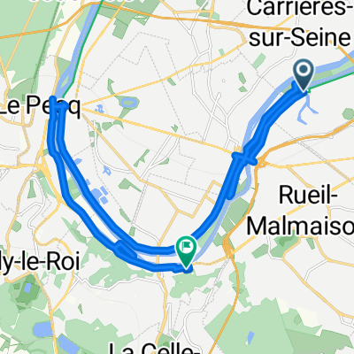 De 207 Chemin de Halage, Nanterre à 12 Rue Yvan Tourgueneff, Bougival