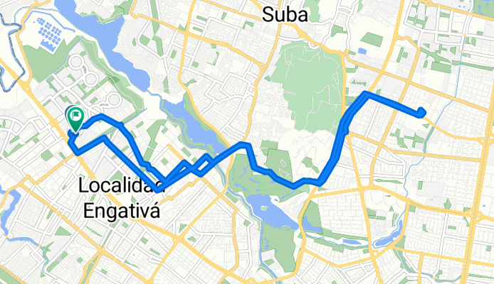 De Carrera 112 Bis 80a-15, Bogotá a Carrera 111c 80a-20, Bogotá
