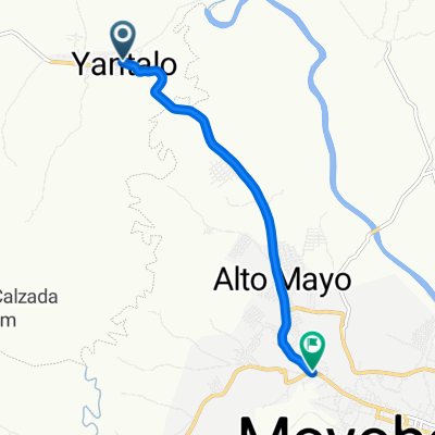 De Carretera de retorno a Moyobamba a Jiron Patron Santiago 119, Moyobamba