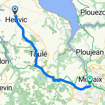 Itinéraire à partir de Ar Vénec, Henvic