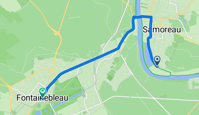 De 28 Route de Champagne, Samoreau à 5–9 Rue Paul Séramy, Fontainebleau