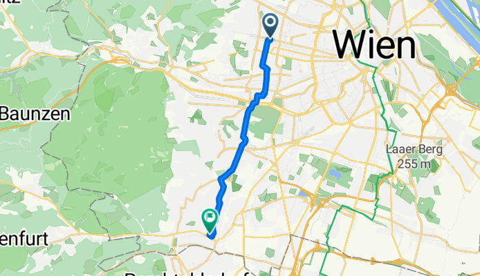Thaliastraße 136, Wien nach Breitenfurter Straße 372, Wien