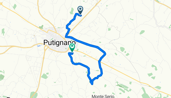 Percorso per Strada Comunale Foggia dell'Opera 7, Putignano