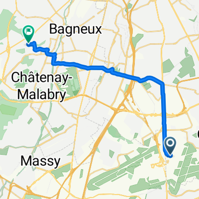 De Rue du Tri, Orly à Allée des Roses, Le Plessis-Robinson