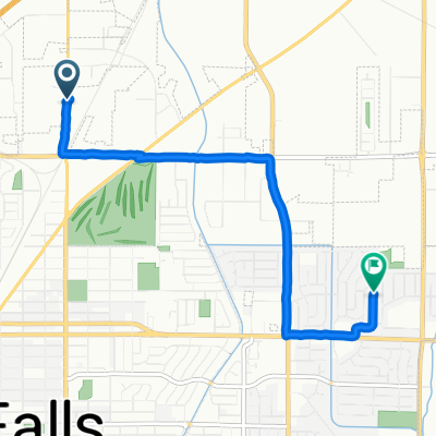 2211 N Holmes Ave, Idaho Falls to 500 Davidson Dr, Idaho Falls