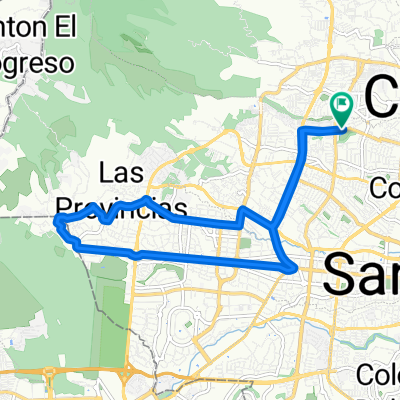 De Complejo Deportivo Colonia Satellite, San Salvador a Complejo Deportivo Colonia Satellite, San Salvador