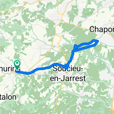 De 25A Chemin de la Martinière, Thurins à 25C Chemin de la Martinière, Thurins