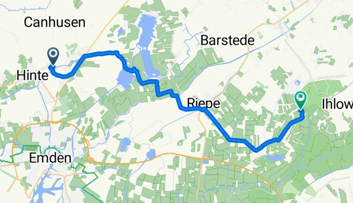 Gersteweg 2 Hinte nach Klapphörn 22, Ihlow