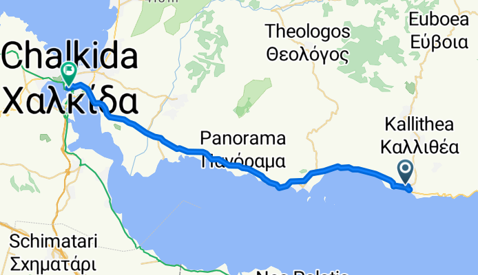 Κακαρά 44, Αμάρυνθος to Γεωργιου Παππα 8, Χαλκίδα