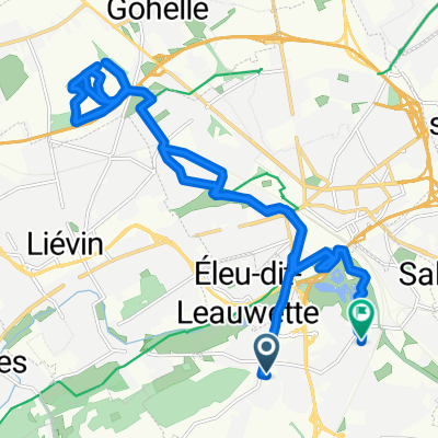 De 1B Rue de la Targette, Avion à 1 Place des Droits de l'Enfant, Avion