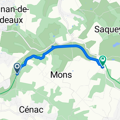 De 18 Avenue de Citon, Cénac à 66 Route de L'Entre-deux-Mers, Lignan-de-Bordeaux