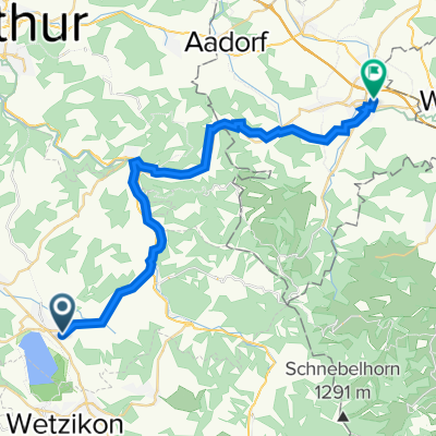Oberwilerstrasse 4, Pfäffikon to Frauenfelderstrasse 22, Sirnach