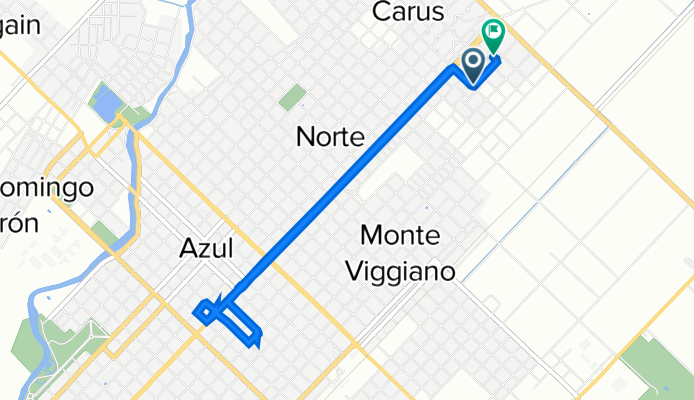De Aldaz 691, Azul a Calle Arenales Norte 518, Azul