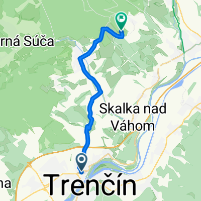 Trenčín - Hrabovka - D.Súča - Tr.Závada (vyhliadková veža)
