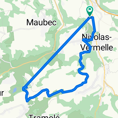 Itinéraire à partir de Impasse des Thuyas 168, Nivolas-Vermelle