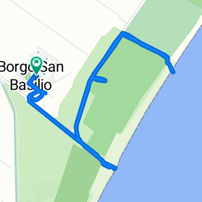 Da Piazzale Giove in Località San Basilio, Pisticci a Piazzale Giove in Località San Basilio, Pisticci