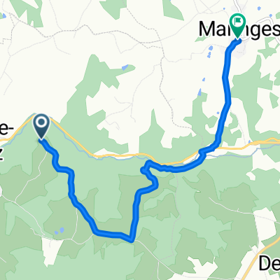 De 1021–1145 Cheminement de Saint-Pierre, Bellegarde-en-Forez à 70 Rue du Meunier, Maringes