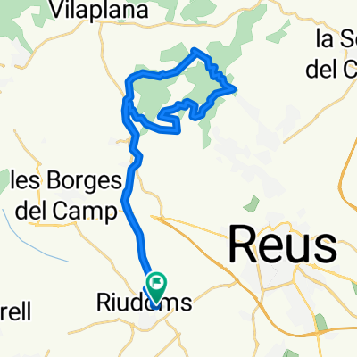 De Carrer de Francesc de Paula Quintana Vidal 8, Riudoms a Carrer de Francesc de Paula Quintana Vidal 6, Riudoms