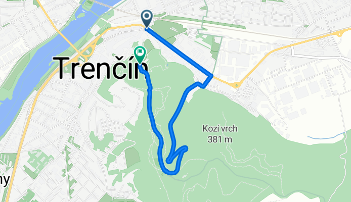 Trenčín - Lesopark Brezina - Trenčiansky Hrad