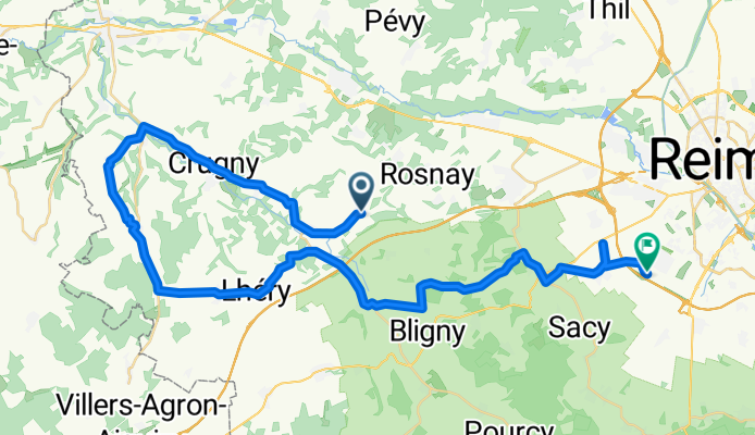 De 9 Grande Rue, Treslon à Rue Raymond Mathieu, Bezannes