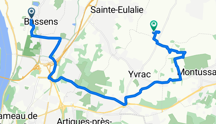 De Avenue du Général Leclerc 37, Bassens a Chemin de Raganos 13, Saint-Loubès