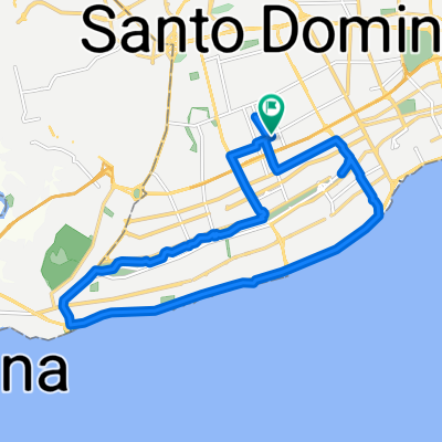 De Calle Paseo de los Locutores 58, Santo Domingo a Calle Paseo de los Locutores 58, Santo Domingo