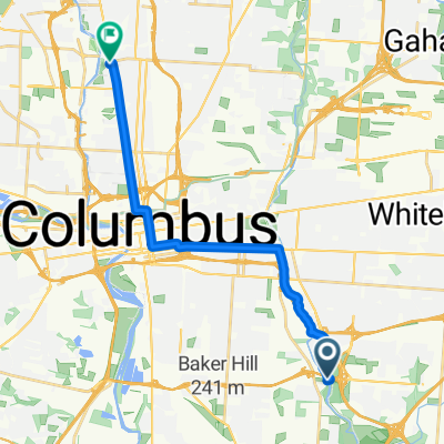 Route to 26–54 W Kinnear Alley, Columbus