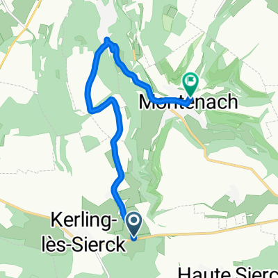 De D255C, Kerling-lès-Sierck à Rue des Ponts 18, Montenach