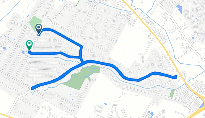 8513 Red Willow Dr, Austin to 8538 Red Willow Dr, Austin