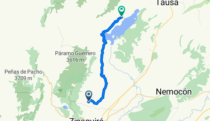 De Entrada Rodamontal la chapa a Via a Represa del Neusa
