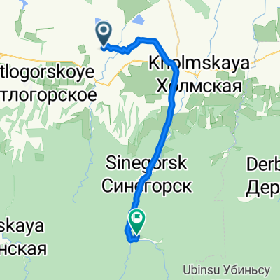 От улица Победы 93, Ахтырский до Unnamed Road, Новый