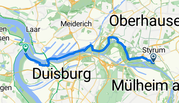 Ruhrdeich Mülheim Duisburg Mündung